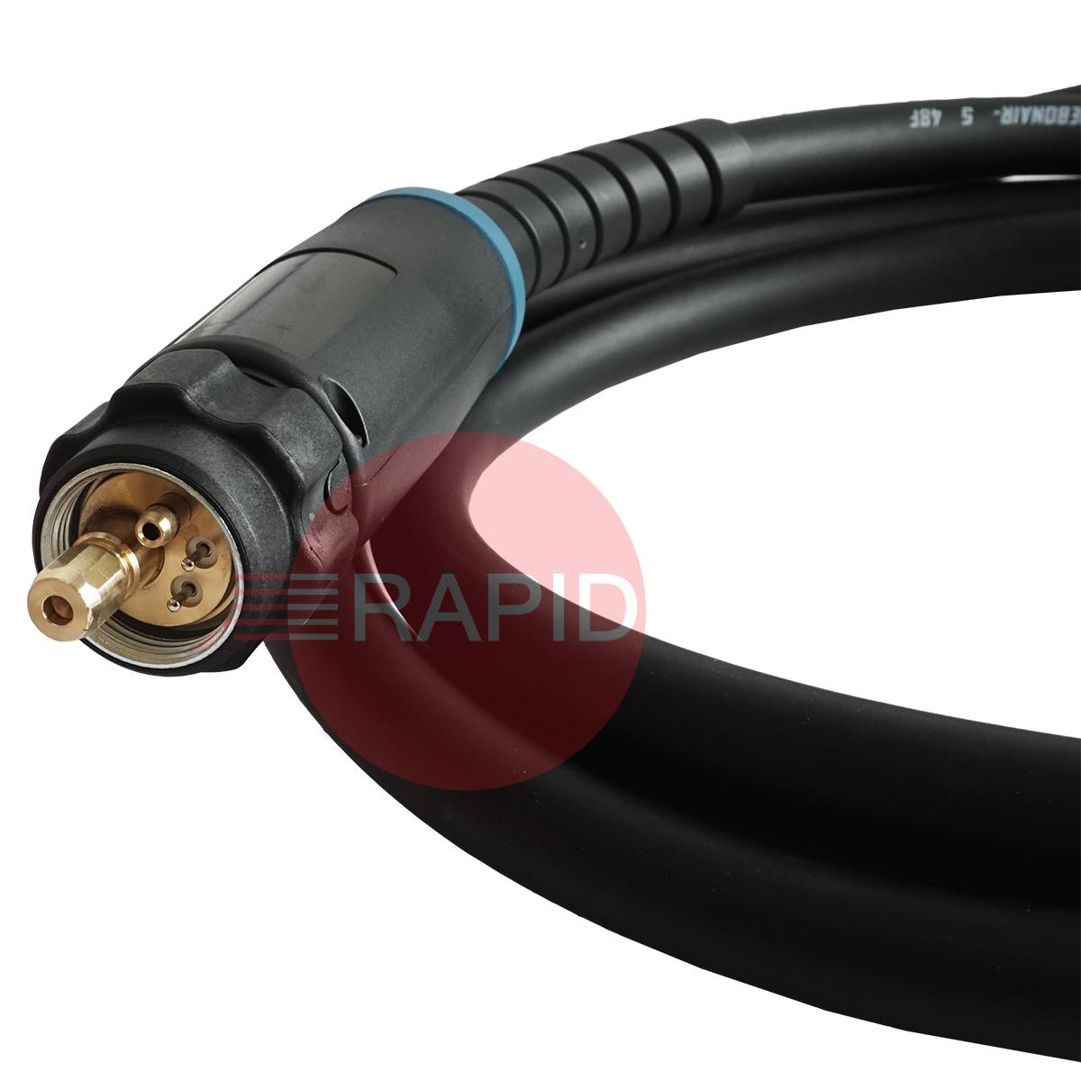 ERGOPLUS36R  Trafimet ERGOPLUS 36R Rotatable 45° Neck Air Cooled MIG Torch w/ Euro Connection, 330A CO2, 300A Mixed Gas